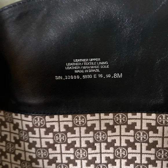 Tory Burch Adeline Women’s Black Leather Riding Boots Sz 8 - Picture 11 of 14